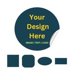 Personalized Small Business Stickers | Upload Image | Design Your Own Custom Labels Stickers | 0.75 - 6 Inch | Custom Vinyl Stickers | Multiple Shapes