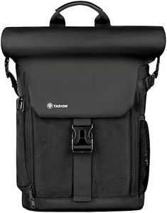 TARION Camera Backpack Rolltop Photography Backpack with Removable Laptop Case 2 in 1 Large Capacity Camera Bag with Waterproof Rain Cover for DSLR SLR Cameras (SP-01 Black), Sp-01 Black, M, Classic