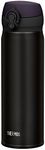 Thermos Stainless Steel Commuter Bottle, Vacuum Insulation Technology Locks,0.5-L,All-Black,[one-Touch Open Type],JNL-502 ALB