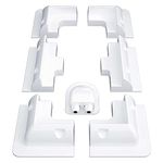 KLLsmDesign Solar Panel Mounting ABS Brackets 7Pcs Drill Free Kit with Cable Entry Gland, Construction for House, Trailers, Boats, Vans, Garages, Wall and Other Off Gird Roof Installation