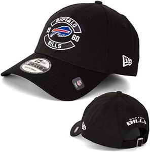 New Era Gorra 9FORTY Basecap para hombre MLB NBA NFL edición limitada, Buffalo Bills negro, Talla única