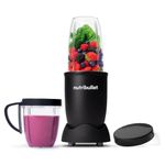 nutribullet Blender 600 Series 7 Piece Kit Black - Powerful 20,000 RPM Extractor - Blends Frozen Fruit, Nuts & Ice - 1 Tall Cup, 1 Short Cup, 1 Handled Ring & 1 Lid - Personal Smoothie Maker