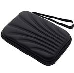 Stealodeal EVA 2.5 inch External Hard Drive Case Shockproof Portable Travel Pouch Bag (Black Zigzag Design)