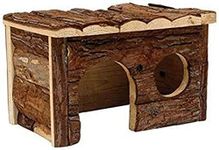 Living World Tree House Real Wood Cabin - Medium - 28 cm (11") L x 17.5 cm (7") W x 17.5 cm (7") H