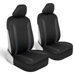 Motor Trend SpillGuard Seat Covers for Cars Trucks SUV – Waterproof Car Seat Covers with Neoprene Lining, Automotive Seat Cover Set for Front Seats, Interior Car Accessories(Charcoal Gray)