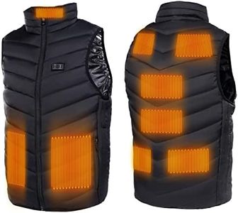 WiMas Heated Vest Heating Jacket, 3 Adjustable Temperature Heating Levels with 9 Heating Zones, Winter Warm Vest for Outdoor Activities (Battery Pack Not Included)