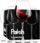 Paksh Novelty Italian Red Wine Glasses - 18 Ounce - Wine Glass Clear (Set of 4)