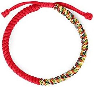 Tibetan Vajra Knot Red String Bracelet for Strong Protection - Buddhism Bracelet in Multiple Sizes - Good Luck Energy Braided Bracelet Of Fate For Men, Women Kids - Couple Bracelet