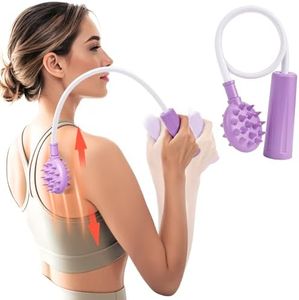 U Scratch Back Scratcher, Upgraded Back Scratcher for Women, No Arm Lifting Effortless U Shaped Lazy Man Backscratcher for Adults, Ergonomic Extendable Itch Relief Tool, Gifts for Women, (Purple)