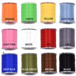 12 Colors Set 200 Deniers Elastic Fly Tying Thread Perfect for Dry Wet Flies Buzzers Streamers Fly Tying Materials (12 Colors 200D Set)