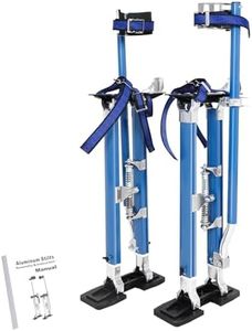 24 inch -40 inch Professional Grade Adjustable Drywall Stilts Taping Paint Stilt Aluminum Tool Stilt for Painting Painter Taping Blue