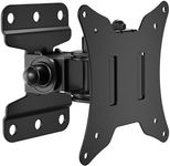 BONTEC TV Wall Mount Bracket for Most 13-30 inch LCD LED Screens, Swivel and Tilt Monitor Wall Mount up to 25kg, Full Motion Monitor Wall Bracket with VESA 75/100mm