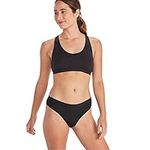 ExOfficio Women's Give-N-Go Sport 2.0 Thong, Black, Medium