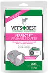 Vet's Best Perfect Fit Washable Female Dog Diaper | No-Leak Protection | Small/Medium, 1 Count