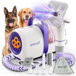 oneisall Dog Grooming Kit with 12 Kpa Vacuum,Dog Vacuum Groomer Suction 99% Pet Hair,Pet Grooming Kit,Pet Hair Remover for Shedding and Tangled Hairs, 1.5L