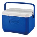 COLEMAN 5 QT Ice Box (4.7 Liter) with Storage Capacity - 6 Cans and Ice Retention - 1 Day/BPA Free Material (Blue)