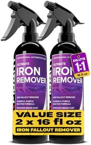 Iron Remover for Car Detailing – Iron Decon Spray, Pulls Out Brake Dust, Rust & Fallout - Contaminant Removal for Car Paint & Wheels, pH Neutral Formula - 16 fl. Oz. (2-Pack)