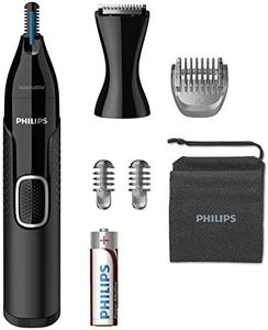 Philips Nose Trimmer Series 5000 Nose Hair, Ear Hair and Eyebrow Trimmer with PrecisionTrim Technology (Model NT5650/16)