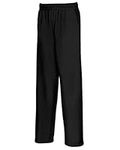 Mens Open Hem Jog Pants/Jogging Bottoms Men Fleece Casual Plus Sizes Trousers Small to XXXXXL (M, Black)