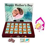 Expelite Unique Personalised Mothers Day Greeting Card and Chocolate Combo Gifts from Daughter 24 Pc