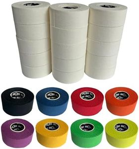 Ringside 1" Athletic Trainers Tape, Cotton Kinesiology Tape for Combat Sports, Adhesive, Athletic Tape for Men and Women, 1" x 30', White, 15 Rolls