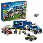 LEGO 60315 City Police Mobile Command Truck Toy with Prison Trailer, Drone, Tractor and ATV Car Toys plus 4 Minfigures, Gifts for Kids, Boys & Girls Age 6 Plus