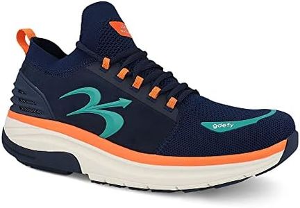 GDEFY Men's MATeeM Cross-Trainer 10.5 M US - Hybrid VersoShock Performance Proven Pain Relief Shoes with Support Navy,Orange