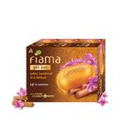 Fiama Gel Bathing Bar Golden Sandalwood Oil and Patchouli with Skin Conditioners for Moisturized, Soft and Luxurious Skin, 375g (125g - Pack of 3), Soap for Women & Men, For All Skin Types