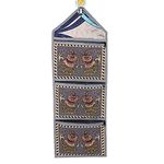 Kuber Industries Cotton 1 Piece Wall Hanging Magazine Letter Holder (Grey) -CTKTC7245