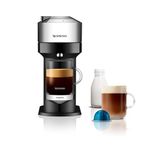 Nespresso Vertuo Next 11713 Coffee Machine with Milk Frother by Magimix, Pure Chrome