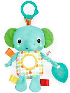 Bright Starts Huggin’ Lights Musical Light Up Toy for Stroller and On-The-Go - Elephant - Unisex, Newborn +