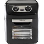 Daewoo Manual Air Fryer, Accessories Included, Rotisserie Stick And 3 Trays For Cooking, Bake, Roast And More With Viewing Window, 60 Minute Timer, Promotes Healthy Eating, Family Sized, 12 Litres