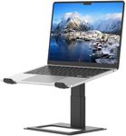 Soundance Adjustable Laptop Stand for Desk, Computer Stand, Ergonomic Laptop Riser Holder Compatible with 10 to 17.3 Inches Notebook PC Computer, Black