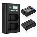 EN-EL15 Powerextra 2x EN-EL15b EN-EL15c Battery with Dual USB Charger Compatible with Nikon D780, Z6, Z7, D850, D810, D810A, D800, D800E, D7500, D7200, D7100, D7000, D750, D810, D610, D600, 1v1 Camera