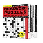 Crossword Puzzles Boxed Set [4 Books] - 680+ Engaging Crossword Puzzles | Page Count: 768 |8000+ Words for Vocabulary Building | Puzzles with Answer Sheet |Boosts Cognitive Skills | Easy-To-Read Format | Clear Markings | Bold Text