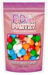 Freeze Dried Air Taffy Bites Crunchy Candy - Variety Sour Fruit Flavors, 4oz | Cherry, Orange, Watermelon, Blue Raspberry, Strawberry | Snack Treat, Gift