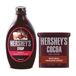 Hershey's Cocoa Powder, 225g and Hershey's Chocolate Syrup, 623g