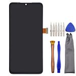 Replacement Screen LCD Display Touch Digitizer Assembly for LG G8X ThinQ LM-G850 6.4" Black LMG850EMW 901LG with Tool Kit