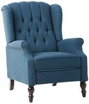 Christopher Knight Home Walter Fabric Recliner, Dark Blue