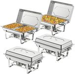 KWDOBUUS 4 Pack Chafing Dishes Buff