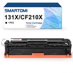 SMARTOMI CF210X 131X Remanufactured Toner Cartridge Compatible for HP 131X CF210X for HP Laserjet Pro 200 Color MFP M276n M276nw M251nw M251n 128A CE320A CP1525n CM1415fnw 125A CB540A CP1215 (Black)