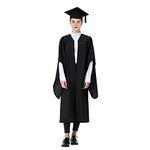 GraduationMall Unisex Economic Graduation Gown and Cap Short Tassel Graduation Hat for Bachelor 48