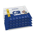 CIR Soft Body Cleansing Wet Bed Bath Wipes for Adults | Body Sponging | Extra Large, 10 Wipes/Pack (Pack of 4), 40 Wipes, White, One Size