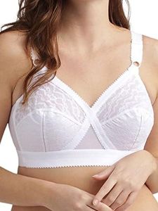 Playtex Women's Cross Your Heart Classic Everyday Bra, White, Weiß (Weiss 1000), 40B (Brand Size: 105B)