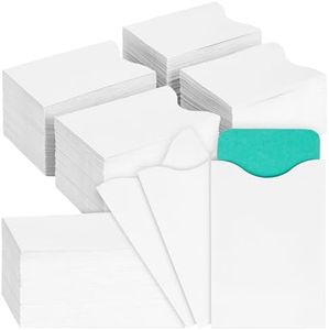 Stockroom Plus 500-Pack Key Card Envelopes Sleeves, White, Blank Hotel, Motel Cover Holders for Business Guests, Bulk Protector Packets for ID, Credit, Gift Cards (3.5x2.3 in)