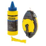 STANLEY 0-47-465 30M PowerWinder Chalk Line (Yellow and Silver)