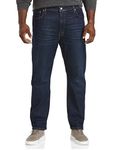 Levi's Men's Big & Tall 502 Taper Jean, Clean Run - Dark Indigo, 44Wx30L