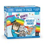 B.F.F. OMG - Best Feline Friend Oh My Gravy!, Variety Pack, Potluck O' Pouches, Wet Cat Food by Weruva, 2.8Oz Pouches (Pack of 12)