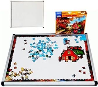 White Mountain Puzzles Premium Puzzle Tray T1000 Aluminum Puzzle Board for 1000 Piece Jigsaw Puzzles 24 x 30 Inch Portable Puzzle Table Made in USA