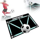 Football Footstep Training Mat, Soccer Training Mat, Anti-Skid Silent Soccer Pads, Football Agility Training Equipment, for Kids/Adult Football Training